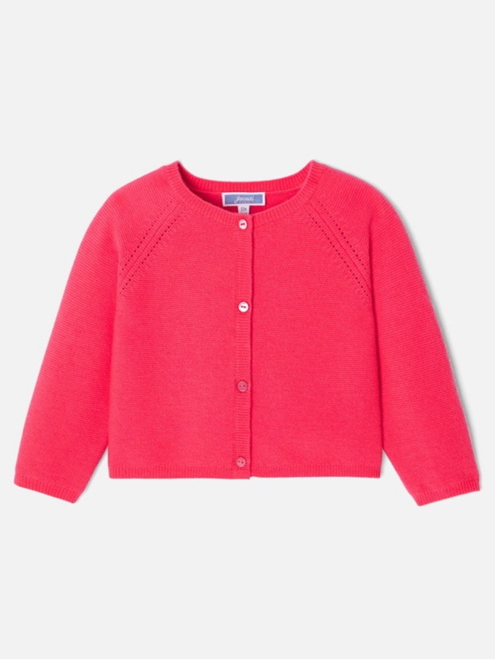 Jacadi Baby girl knitted cardigan - rose fluo